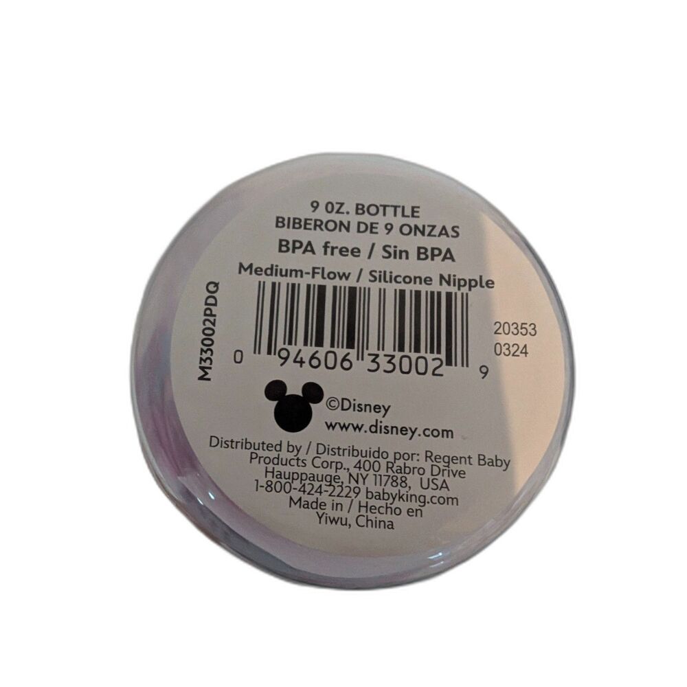 Disney Baby 9 oz Bottles Medium-Flow Silicone Nipple Pack of 6 - Picture 8 of 9